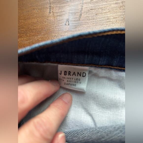 J Brand Medium Wash Indigo Daphne Skinny Leg Stretch Denim Jeans Size 30 - Picture 9 of 10